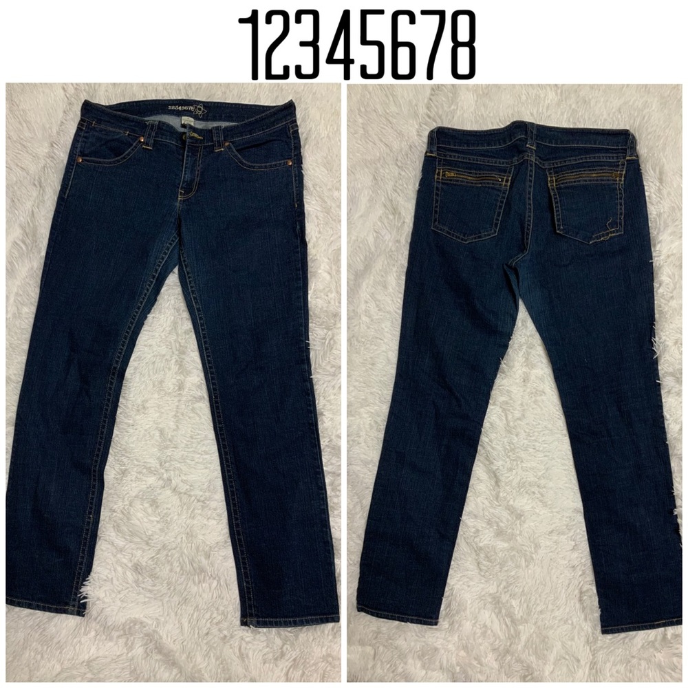 Size 11 Slim denim blue jeans juniors women